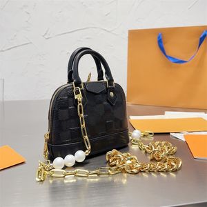 Luxurys ALMA nano handbag Quality designer bags Fashion Embossing Women Shoulder Bags Mini Messenger Bag Leather Shell Wallet Ladies Cosmetic Crossbody Bags Totes