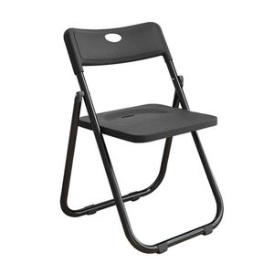 Folding Chair Multicolor Patio Bänkar Hushållen Plastiska matstolar Utomhus bärbara aktiviteter Möte Training Staff Back Computer Seat Pall