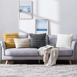 Pillow Bohemian Style Cotton And Linen Pillowcase Ins Wind Does Not Contain Core Cut Flower Tassel Sofa Contains