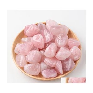 Stone Natural Pink Crystal Irregar Ornaments Quartz Healing Crystals Energy Reiki Gem Craft Hand Pieces Living Room Decoration Drop Dhd1S