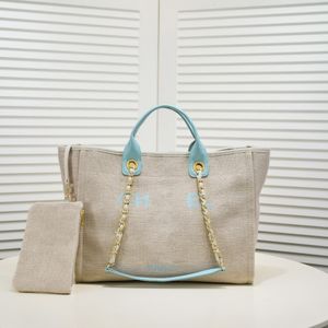 Woman Beach Bag 2023 أكياس الكتف المسائية حقائب كبيرة من القماش أنثى أكياس تسوق حقيبة يد غير رسمية