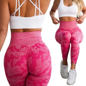 Nxy yoga kıyafetleri kamuflaj kadınlar soprt tozluk feamle dikişsiz pantolon fitness yüksek bel itme popo sporu egzersiz legging 220523