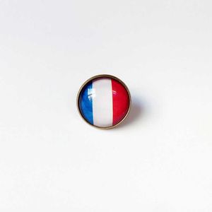 Partys France National Flag Brooch World Cup Football Brooch High Class Banquet Party Gift Decoration Crystal Commemorative Metal Badge