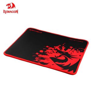 Muskuddar handled vilar REDRAGON ARCHELON M P001 SPEL MOUSE PAD 330*260*5mm Gamer Solid Color Locking Edge Mat Desk Mousepad för dator bärbar dator T230215