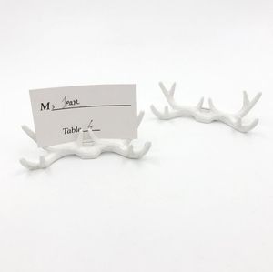 Wedding Decoration Resin Antler Place Card Titular para Favores de Casamento Suprimentos por atacado SN679