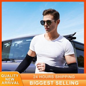 Knäskuddar Cool Cycling Sleeve Sport Cooling UV Sunscreen Arm ärmar Anti-Sunburn Sports Safety Fitness Body Building Entertainment