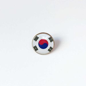 Partys Korea Korei Korea Narodowa Flag Brochy Puchar Świata broszka piłkarska wysokiej klasy bankiety Dekoracja prezentu Crystal Commorative Metal Badge