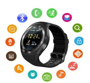 Y1 Smart Watch Reloj Relogio Fitness Tracker Smart Wristwatch Supports Phone Call SIM TF Camera Sync Passometer Smart Bracelet For4176520