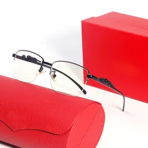 Слассные очки Carti для мужчин Женщины Золотые ретро-квадратные рамки модные очки авангарды