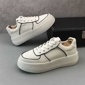 European Style Dress Party Wedding Shoes Autumn Fashion Vulcanized Breathable Casual Sneakers Round Toe Thick Bottom Business Leisure Walking Loafers D79