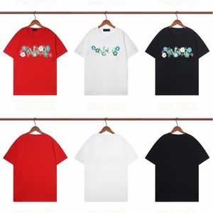 Designer Men Womens T Shirt Mens Fashion Flower Letter Print Tees Summer Tops Asian Size S-2XL