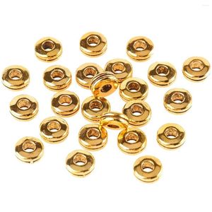 Beads 50 100pcs Big Hole Antique Gold Silver Plated Hollow Alloy Metal For Diy Bracelet Jewelry Finding Making Accessories