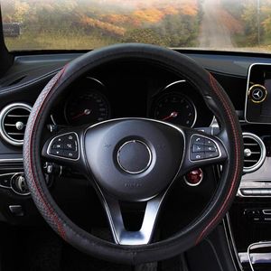 Steering Wheel Covers Universal Cover Braid On The Cubre Anti-Slip Leather Auto Car Accessories