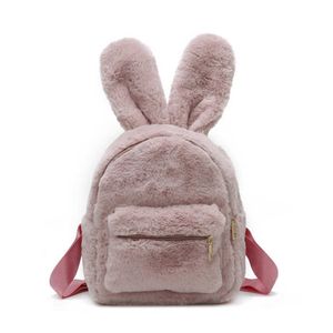 バックパックRanhuang New Arriven 2022 Winter Women's Plush Backpack Girls Cute Backpack Small Backpack Pink Pink Mochila Feminin189s