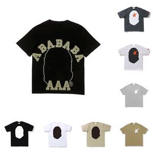 Bape Mens T Shirts Women Designers Tshirts Fashion Tops For Men Casual Graphic Chest Letter Tees Luxurys Clothing Printing Shorts Sleeve Clothes