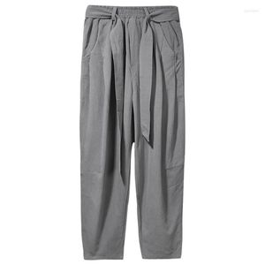 Men's Pants Plus Size M-7XL Streetwear Men's Joggers Trousers Korean Style Casual Harem Spring Autumn Solid Color Oversize Man