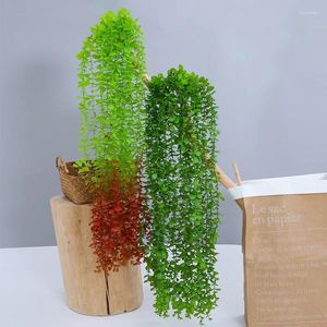 Decorative Flowers Simulation Creeper Walls Hanging Indoor Green Plant Wall Decoration Fake Flower Rattan Home Decor Artificial Plants Vines