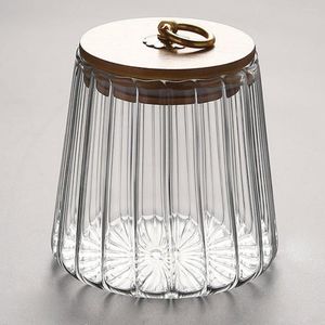 Storage Bottles 750ML/650ML Candy Jar Glass Canister Bulk Food Clear Apothecary Jars Kitchen Organizer