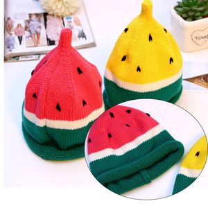 Basker 2023 Baby Sticked Hat Fashionabla Fruit Children's Watermelon Autumn and Winter Cute Warm Cap Beanie