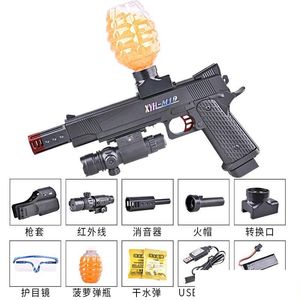 Gun Toys M1911 Electric Burst Matic Water Gel Crystal Bomb Toy Cool Pistol Handgun Blaster For Adts Boys Cs Fighting Outdoor Drop De Dhqp4