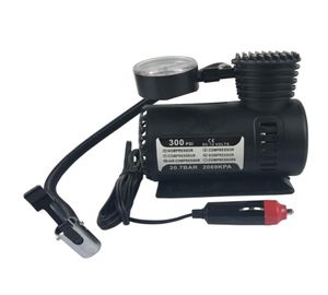 Fast Inflating Car Electric Mini Compact Air Compressor Pump Bike Tyre Bed Balloon Inflator 12V 300PSI 2205041400457