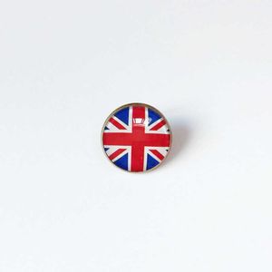 Partys UK National Flag Brosch World Cup Football Brosch High Class Banquet Party Gift Decoration Crystal Commemorative Metal Badge Accessories