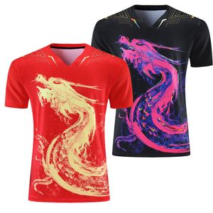 Outdoor Tshirts Najnowsze chińskie koszulki tenisowe dla mężczyzn Kobiety Dzieci Chiny Ping Pong t -koszulki stołowe koszulki sportowe TEE 230216