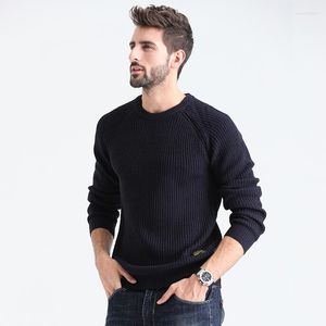 Men's Sweaters TFU Men 2023 Autumn Casual Knitted Acrylic Warm Pullover Brand Spring Fashion O-Neck Solid Color Sweater