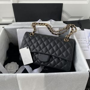 Designer 7A Classic Flap Chain Shoulder Bag Women Crossbody Luxury Caviar Grain Sheepskin Leather Fashion Handbag Bags