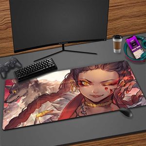 Mouse Pads Wrist Rests Apex Legends Loba Large Gaming Mousepad Game Mouse Pad Compute Mouse Mat Gamer Stitching Desk Mat XXL PC Keyboard Mause Carpet T230215