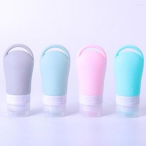 Storage Bottles 48/60/90ml Refillable Travel Accessories Shampoo Bottle Cosmetics Shower Gel Hanging Hole