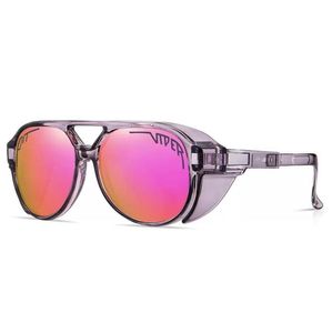 Nova marca Rose Mulheres Red Pit Viper Sunglasses Men polarized Minfled Lens Frame Protec￧￣o UV400 9Colors com Boxes8344794