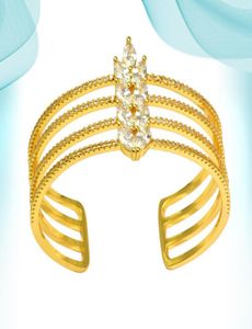 Lyx Bangle Women smycken modetillbeh￶r hand manschett armband koppar metall v￤nner kvinnlig ￤lskare br￶llop engagerad brud jeweller7984785