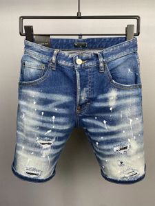 DSQ2 Männer kurze Jeans Herren Luxus DesignerJeans Skinny Ripped Cool Guy Kausal Loch Denim Mode Marke Fit Jeans Männer gewaschen kurze Hose