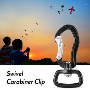 Klättring camping svivel carabiner clip 360 ° roterbar spinner liten tråd-gate rotation hängmatta hängande kroksladdar slingar och webbing1