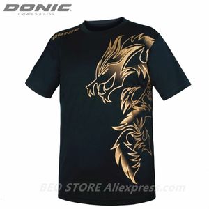 Camisetas ao ar livre DONIC Tênis de mesa Jerseys Treinamento Tshorts Estilo Dragão Absorver Suor Conforto Top Quality Ping Pong Camisa Pano Sportswear 230216