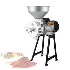 Máquina de molienda de arroz de grano eléctrico comercial Máquina de molienda de harina de maíz para alimentación de aves de corral
