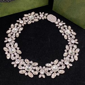 Tennis necklaces luxury Swaman star rhinestone lady classic style celebrity with the same paragraph ladies collarbone necklace collar high quality bride with box