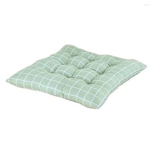 Pillow Practical Sofa Lightweight Square Plaid Printing Floor Washable Bright Color Stool For Household