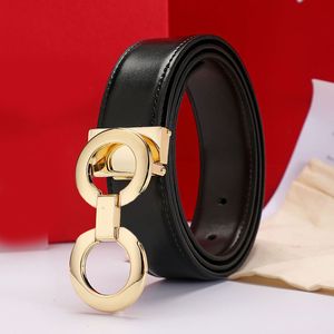 Cintura in oro placcato da donna ceinture di lusso per uomo 2 lati fibbia in argento placcato cinturoni lisci jeans party semplice più stili cintura di design in pelle plus size