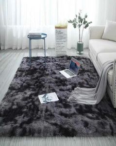Nordic Lounge puszysty bez poślizgu mieszany barwiony dywan salonu w centrum sypialni dywan czarny szary różowy niebieski dywaniki do włosów dużych rozmiarów 2108317622291