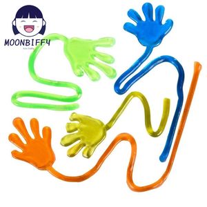 Novelty Games 50pcs Party Favors Supplies Vinyl Sticky Hands Slap Squishy Toy Play Pinata Fillers Treat Bag Wedding Favors Random Colors 230216