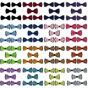 Bow Ties 5 PCS Erkek Tie Business Wedding Party Bowties Ayarlanabilir Satin Bowtie Bwtyy1003