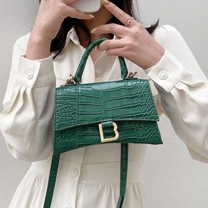 Brand Designer bags Handbag Shoulder Crossbody Bag Tote bag Fashion Womens New Advanced Sense Alligator Pattern Hourglass Shoulder Messenger Factory Direct Sale