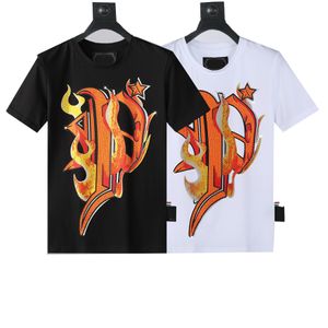 2023SS Herren T-Shirts Männer Designer PP Schädel Diamant T-Shirt Kurzarm Dollar Braunbär Marke T-Shirt Oneck Hochwertige Totenköpfe T-Shirt T-Shirts Tops #SHOPEE110