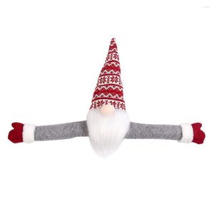 Noel dekorasyonları atmosferi arttırdı Hafif şenlikli dokunmatik Rudolph Tree Topper figürü hediyeler için