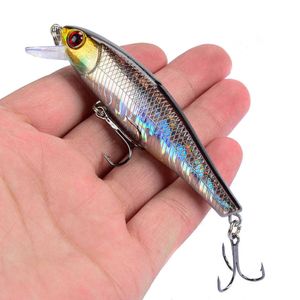 10 PCBaits Lures Japão Modelo quente Acalando Minnow Lures de pesca 8,5cm 9,2g Jerkbait Bass Pike Carkbait WobBlers Swimbait Bait Professional R230215