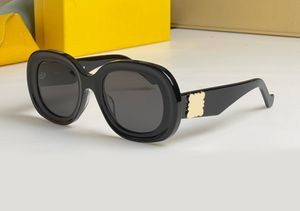 女性のための黒い灰色の楕円形のサングラス男性サングラスデザイナーSonnenbrille Gafas de sol uv400保護箱付きアイウェア