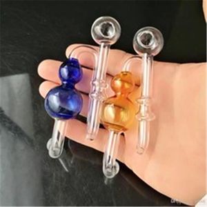 Multicored Kapuzenkürbis-Topf Neue einzigartige Glasbongs Glasrohre Wasserrohre Shisha Oil Rigs Rauchen mit Tropfen