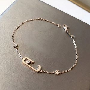 Meska Move Designer Bracelet Bracelet Anklet для женщины с бриллиантовым золотом 18K 925 Серебряный T0P Качество высочайшего качества не исчезнет премиум -подарки 007